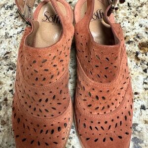 Sofft Women's Terracotta Suede Mules